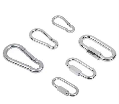 50mm Aluminum Swivel Ring Hook Carabiner Clip Climbing Snap Hook