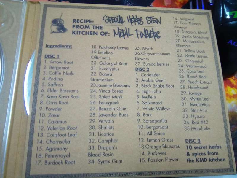 METAL FINGERS -- SPECIAL HERBS THE BOX SET VOL.0-9 MUSIC ( BOX 1 )