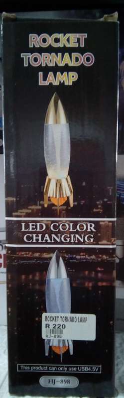 Rocket tornado lamp