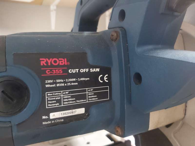 RYOBI 2200W RC-355 CUT OFF SAW---A MUST HAVE