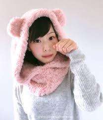 BEAR HAT WITH SCARF EACH