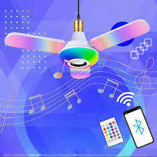 Smart E27 RGB Led Lamp With Bluetooth speaker 40W 50W LED Light Bulb Adjustable Music Light Wireless