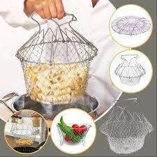 CHEFS BASKET STAINLESS STEEL  STRAINERS