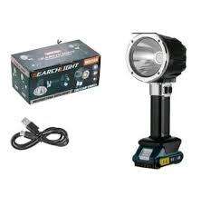 Rechargeable LED Flashlight with 1000+ Lumens, USB Charging, Waterproof IP65, Multiple Functions W52
