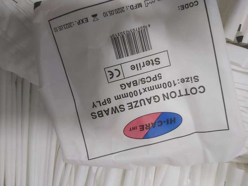 HI-CARE GAUZA SWABS 2500 PCS--BULK LOT