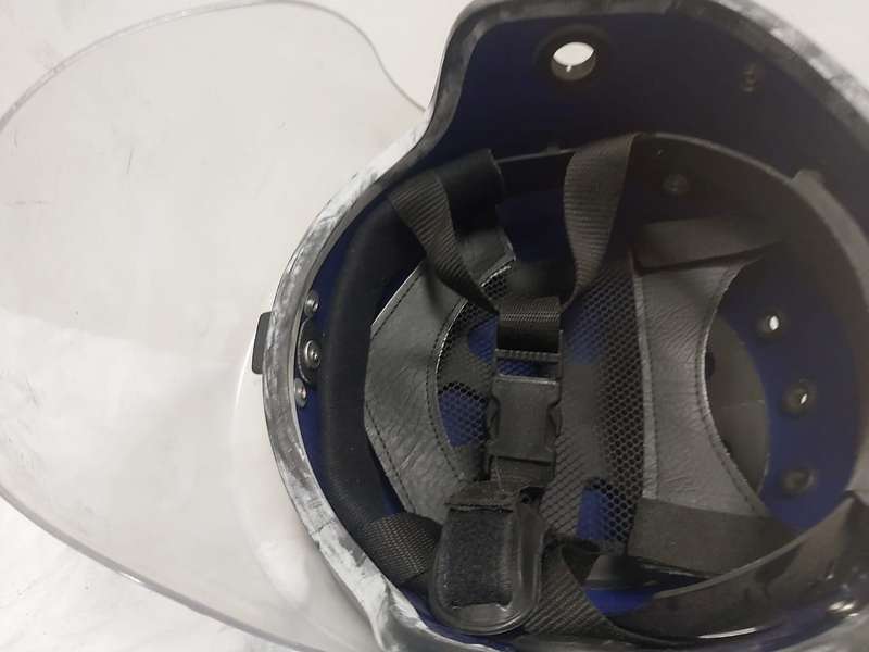 LAZER MOTORBIKE OR SPORT HELMET --METALIC BLUE