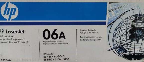 HP 06A black toner cartridge C3906A