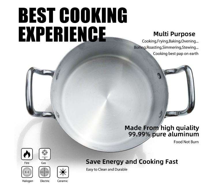 Sapphire 10 Pieces Cookware Aluminium Pots Set Casserole