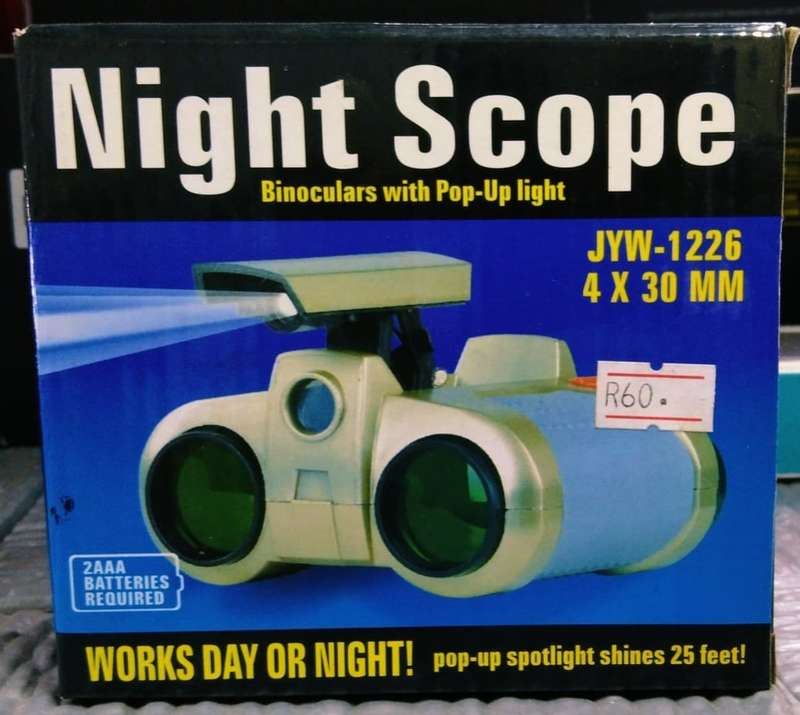 Day/Night Surveillance Scope Binoculars Telescope Pop-Up LED Light Gift for Kids