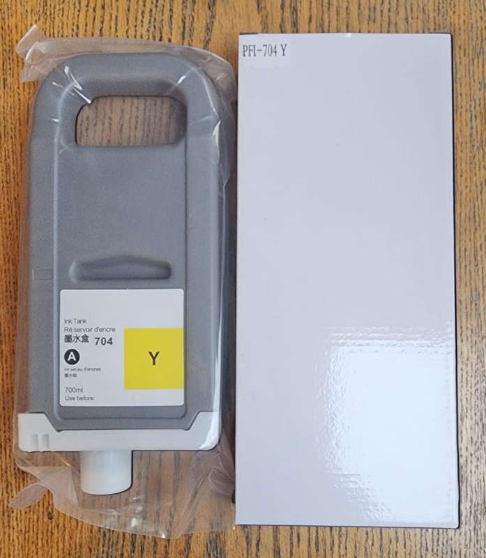 Canon PFI 704 Y (Yellow) 700ml Pigment Cartridge