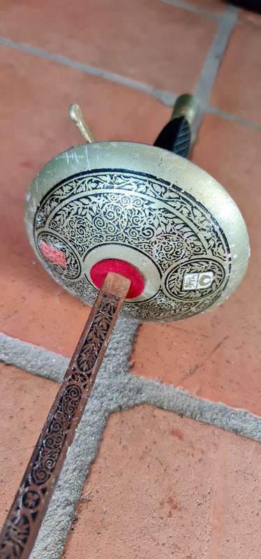 Vintage Spanish Toledo Engraved Fencing Rapier