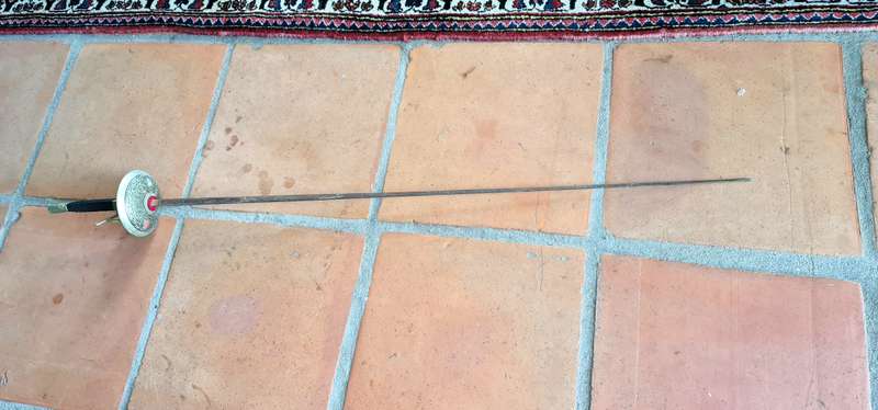 Vintage Spanish Toledo Engraved Fencing Rapier