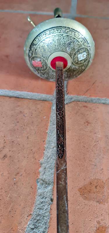 Vintage Spanish Toledo Engraved Fencing Rapier