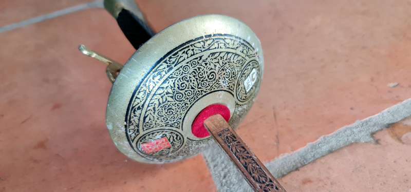 Vintage Spanish Toledo Engraved Fencing Rapier