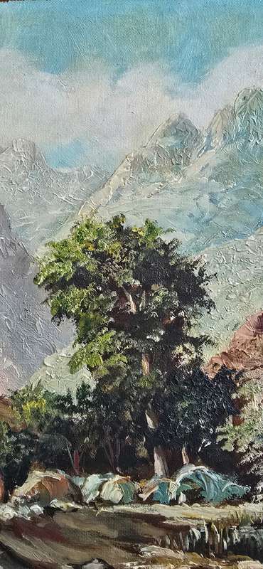 Painting by Jan Cronje, South African Art, Landscape Painting, Oil on Board, Original Artwork