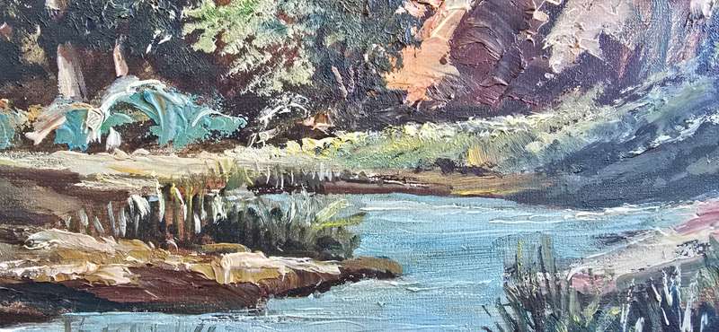 Painting by Jan Cronje, South African Art, Landscape Painting, Oil on Board, Original Artwork