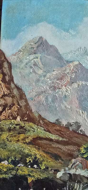 Painting by Jan Cronje, South African Art, Landscape Painting, Oil on Board, Original Artwork