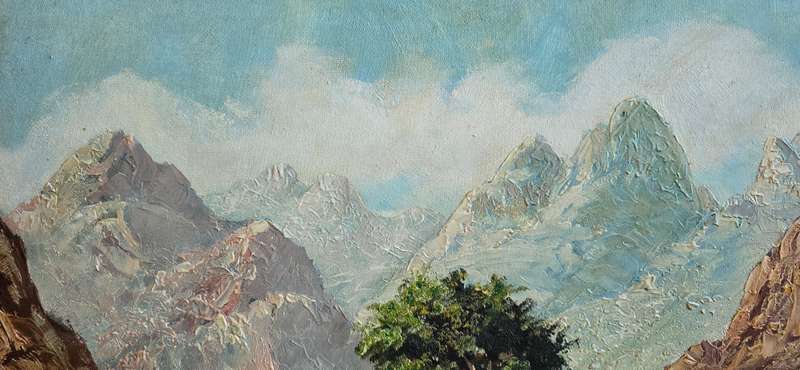 Painting by Jan Cronje, South African Art, Landscape Painting, Oil on Board, Original Artwork