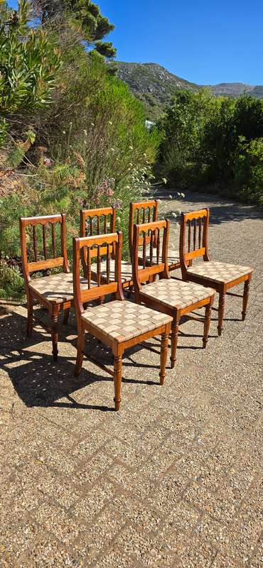 Kiaat dining Chairs in a Safari, Continental style