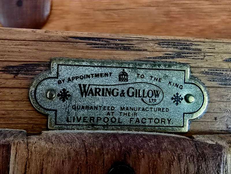 Rare Waring & Gillow Antique Oak Wardrobe  Early 1900, Exquisite Craftsmanship.