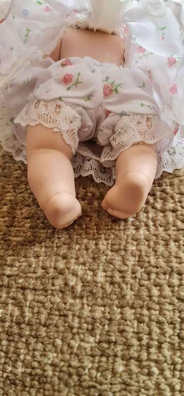 Porcelain Baby Doll. Vintage Effanbee Doll Company Porcelain.  The cutest little porcelain doll.