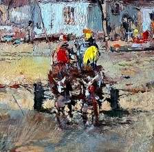 Francoice Badenhorst  Stunning Oil on Board  Rural Tranquility  90cm x 60cm