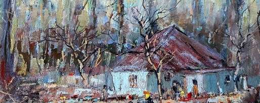 Francoice Badenhorst  Stunning Oil on Board  Rural Tranquility  90cm x 60cm