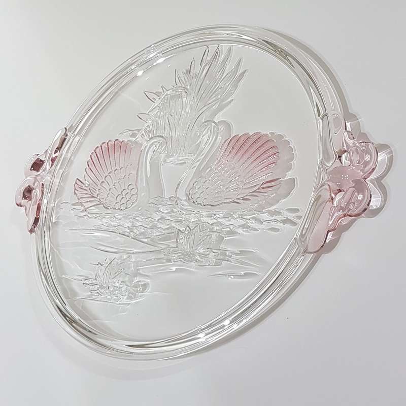 Original Mikasa Walther Crystal Serving Tray / Cake Plate / Platter from Germany