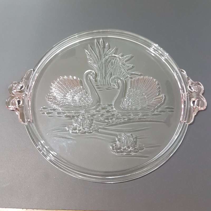 Original Mikasa Walther Crystal Serving Tray / Cake Plate / Platter from Germany