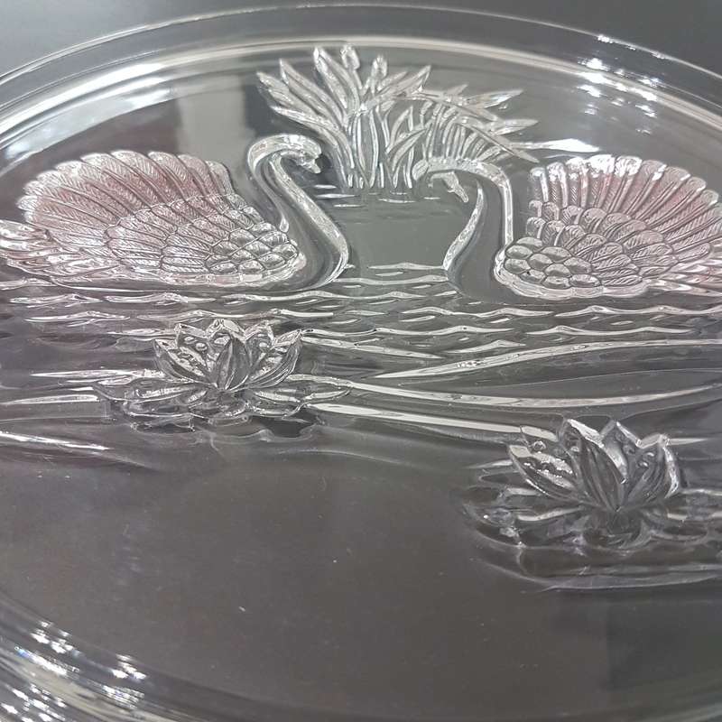 Original Mikasa Walther Crystal Serving Tray / Cake Plate / Platter from Germany