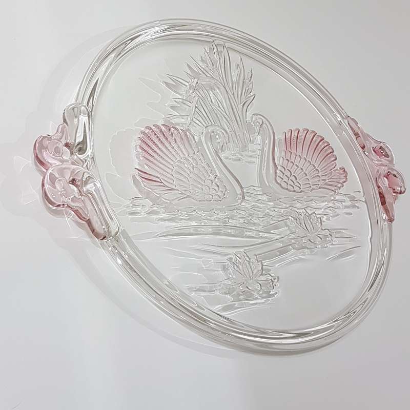 Original Mikasa Walther Crystal Serving Tray / Cake Plate / Platter from Germany