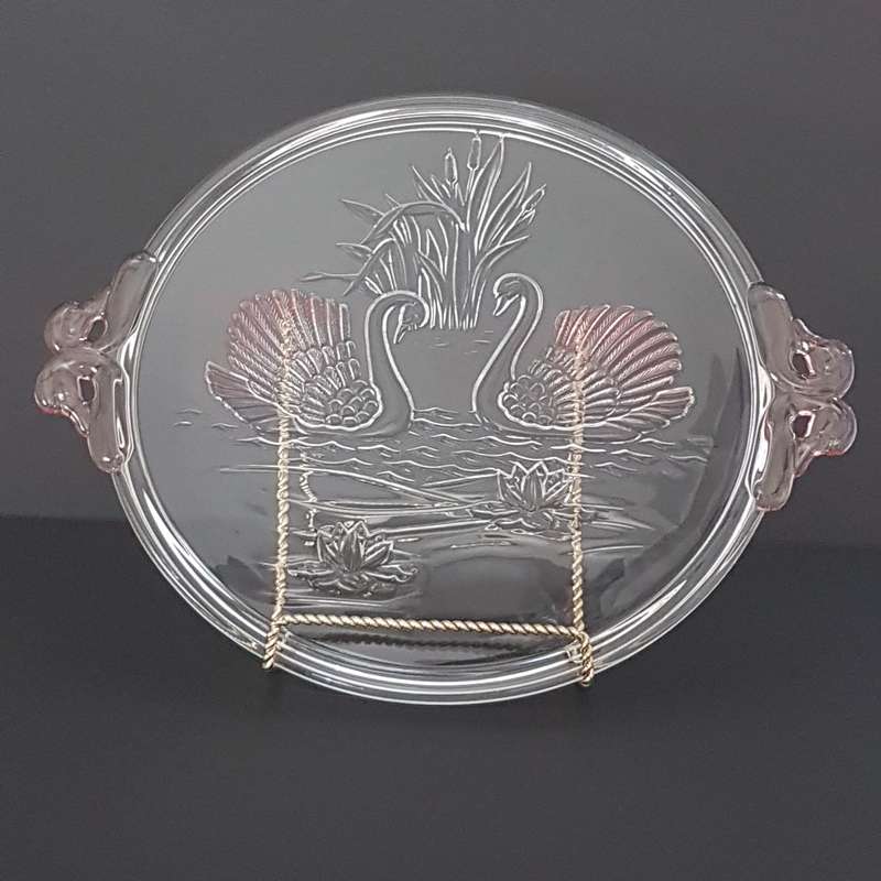 Original Mikasa Walther Crystal Serving Tray / Cake Plate / Platter from Germany