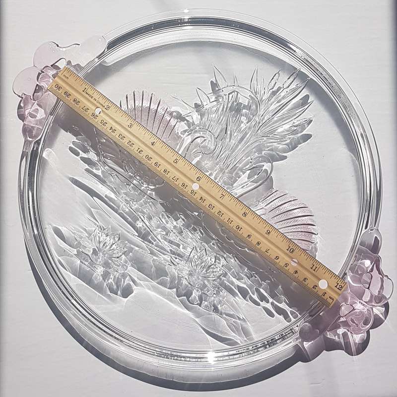 Original Mikasa Walther Crystal Serving Tray / Cake Plate / Platter from Germany