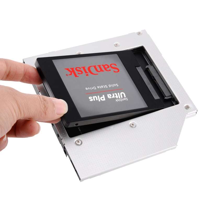 Orico 2.5" SATA HDD/SSD Optical Caddy Tray Adapter L95SS-SV-BP (Silver) *** OPEN BOX / RESEALED ***