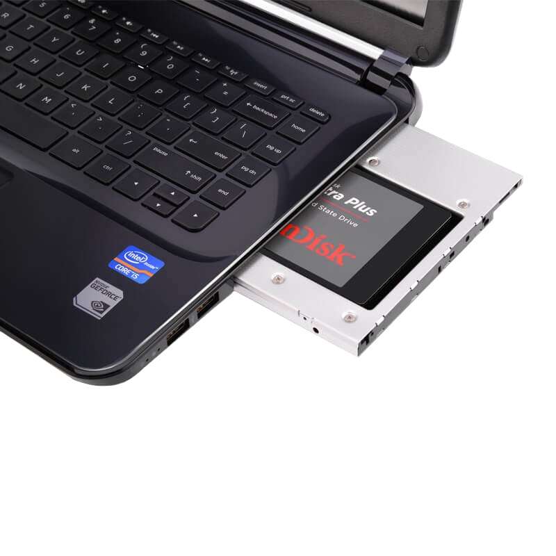 Orico 2.5" SATA HDD/SSD Optical Caddy Tray Adapter L95SS-SV-BP (Silver) *** OPEN BOX / RESEALED ***