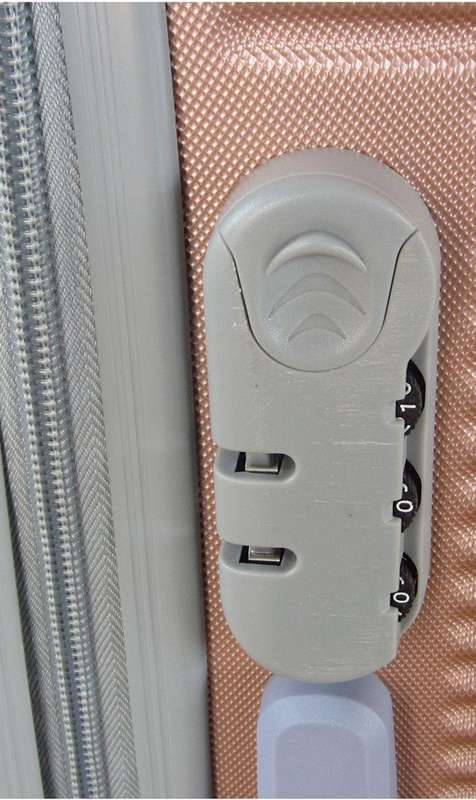 Blue Star 3-Piece Rose Gold Spinner Luggage Set  Durable Travel Bags with Locks for South Africa Tr