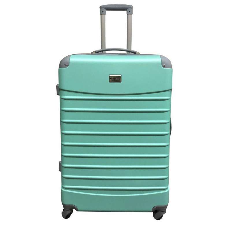 Blue Star 3-Piece Green Hard Shell Luggage Set with Spinner Wheels  Durable Nested Travel Suitcases