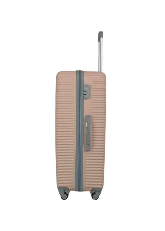 Premium Rose Gold Hard Shell 3-Piece Luggage Set with Spinner Wheels & Lightweight Travel