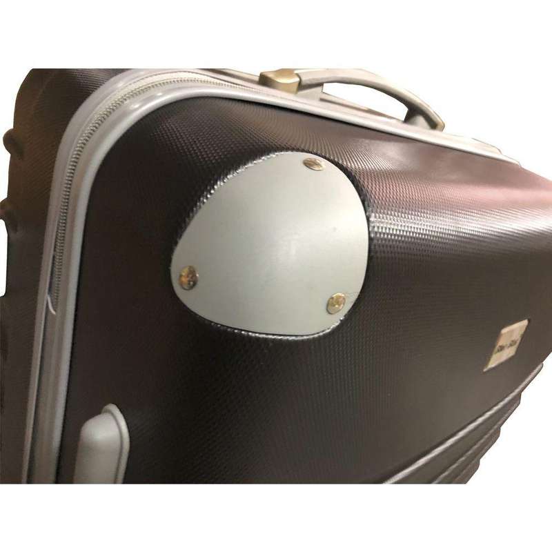 Premium 3-Piece Black Hard Shell Luggage Set  ABS Spinner Trolleys with Lock, Lined Interior  SA