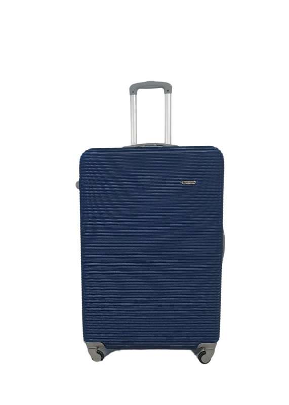 Navy Blue 3-Piece Hard Shell Luggage Set with Spinner Wheels &  Lock  Durable & Lightweight