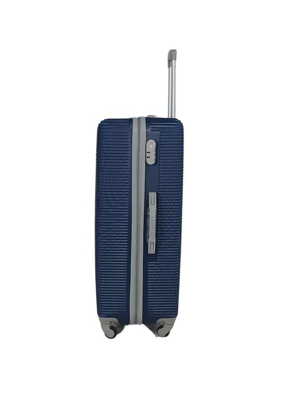Navy Blue 3-Piece Hard Shell Luggage Set with Spinner Wheels &  Lock  Durable & Lightweight