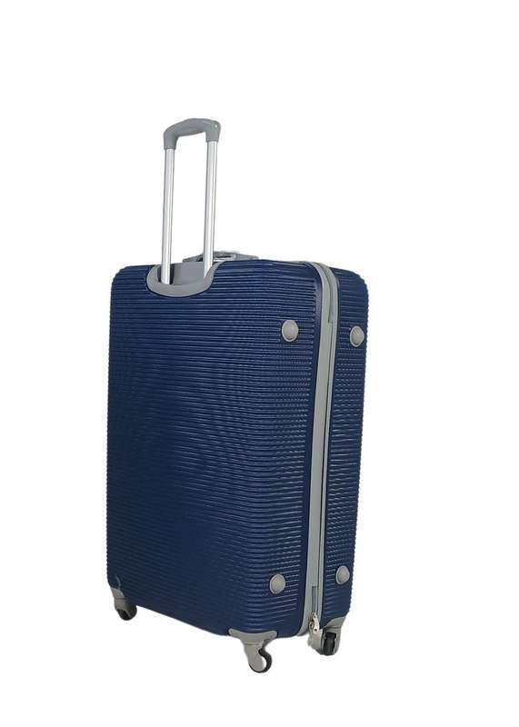 Navy Blue 3-Piece Hard Shell Luggage Set with Spinner Wheels &  Lock  Durable & Lightweight