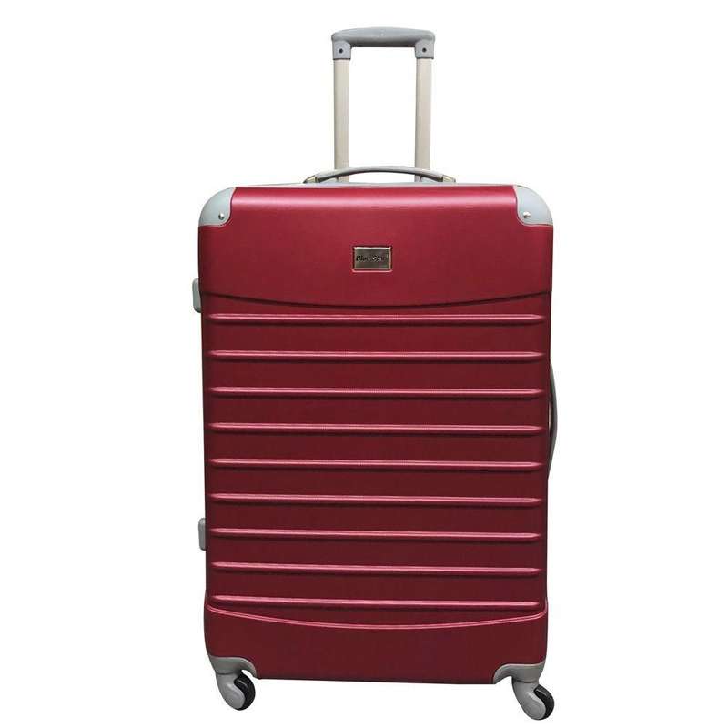 Red 3-Piece Hard Shell Luggage Set  Spinner Trolley Cases with Lock, Ribbed ABS FinishSouth Africa