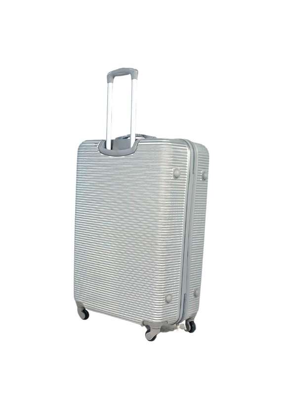 3-Piece Hard Shell Spinner Luggage SetSilverLightweight, Durable, Lockable, 360° Wheels SA Travel