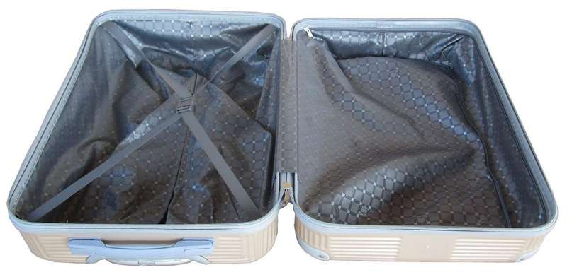 Blue Star 3-Piece Gold Spinner Luggage Set with Lock for South Africa