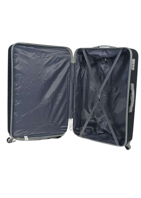 Begin Again 3-Piece Hard Shell Spinner Luggage Set  Nested Design - Charcoal Grey