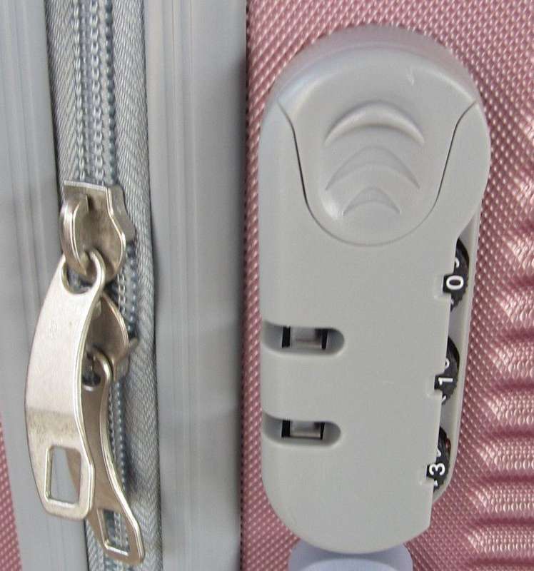3-Piece Pink Spinner Luggage Set with Locks  Stylish Lightweight Travel Bags for South Africa