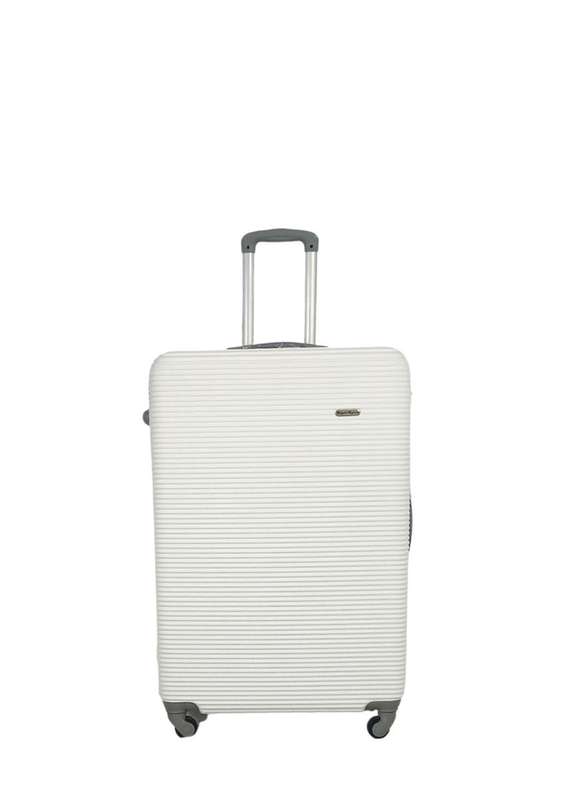 Premium 3-Piece Spinner Luggage Set - Hard-Shell,Lightweight Travel Cases - White