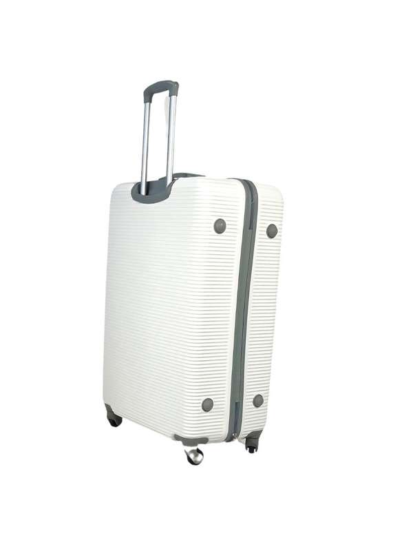 Premium 3-Piece Spinner Luggage Set - Hard-Shell,Lightweight Travel Cases - White