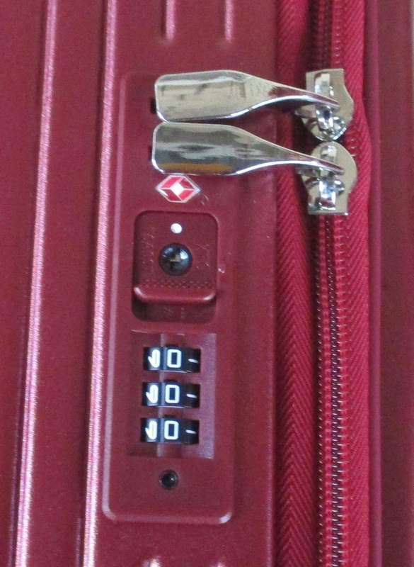 Maroon 3-Piece Hardshell Luggage Set with Spinner Wheels, TSA Locks & Dual Patterns  Travel Ready SA